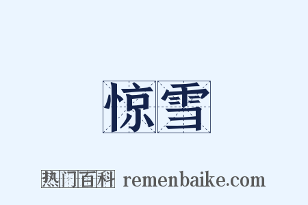 惊雪是什么意思的图片